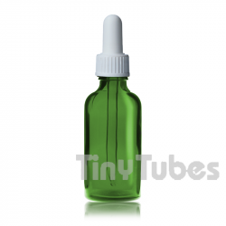 Flacon en verre vert pomme de 50 ml
